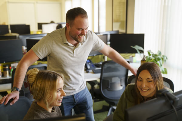 Group of three PolicyBee insurance experts