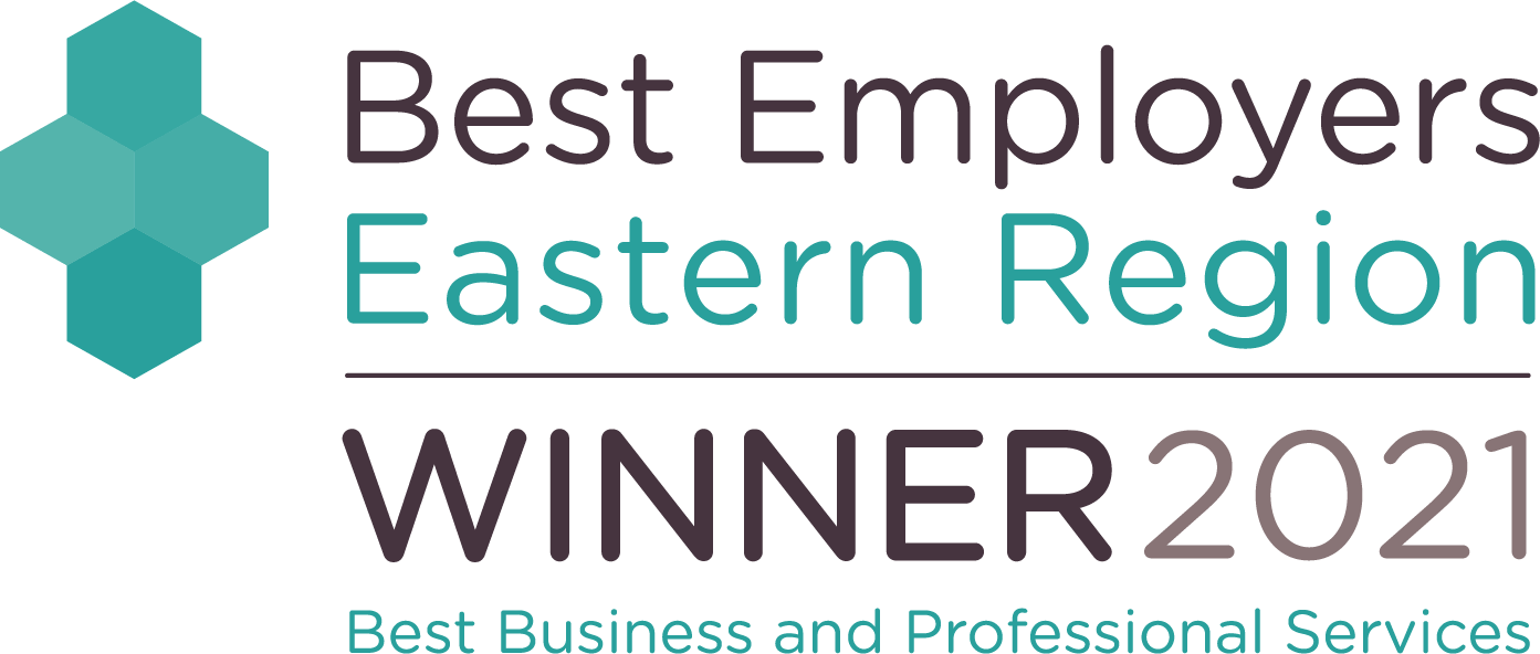 Winners of the Best Employers Eastern Region - Best business and professional services 2021