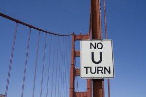 Creative Commons No U Turn sign by briannaorg_Flickr Creative Commons No U Turn sign by briannaorg_Flickr