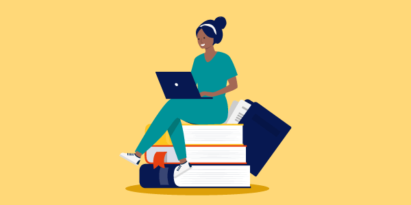 A nurse studies how to become an aesthetics nurse in the UK