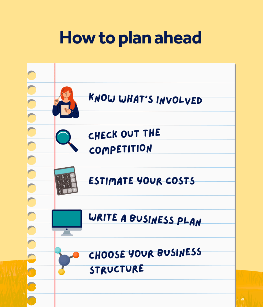 Here's how to plan ahead and give your side hustle the best possible start