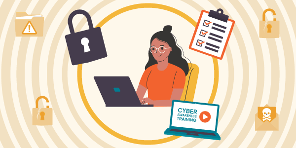 A woman considers the average cost of a data breach in the UK