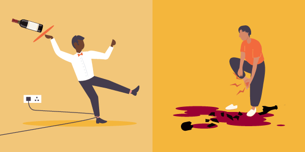 A graphic shows the difference between employers' liability vs public liability insurance.